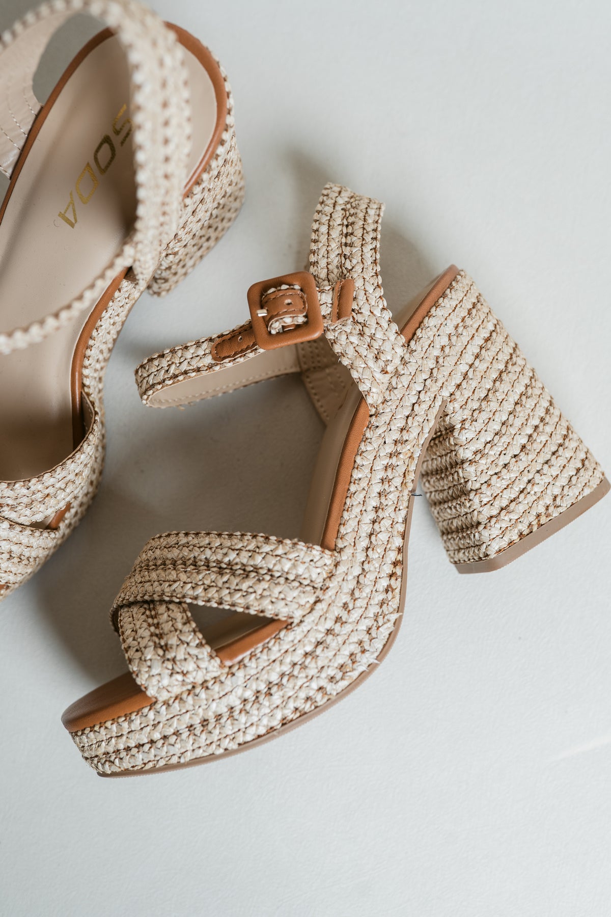 Yara's Summer Time Woven Block Heel