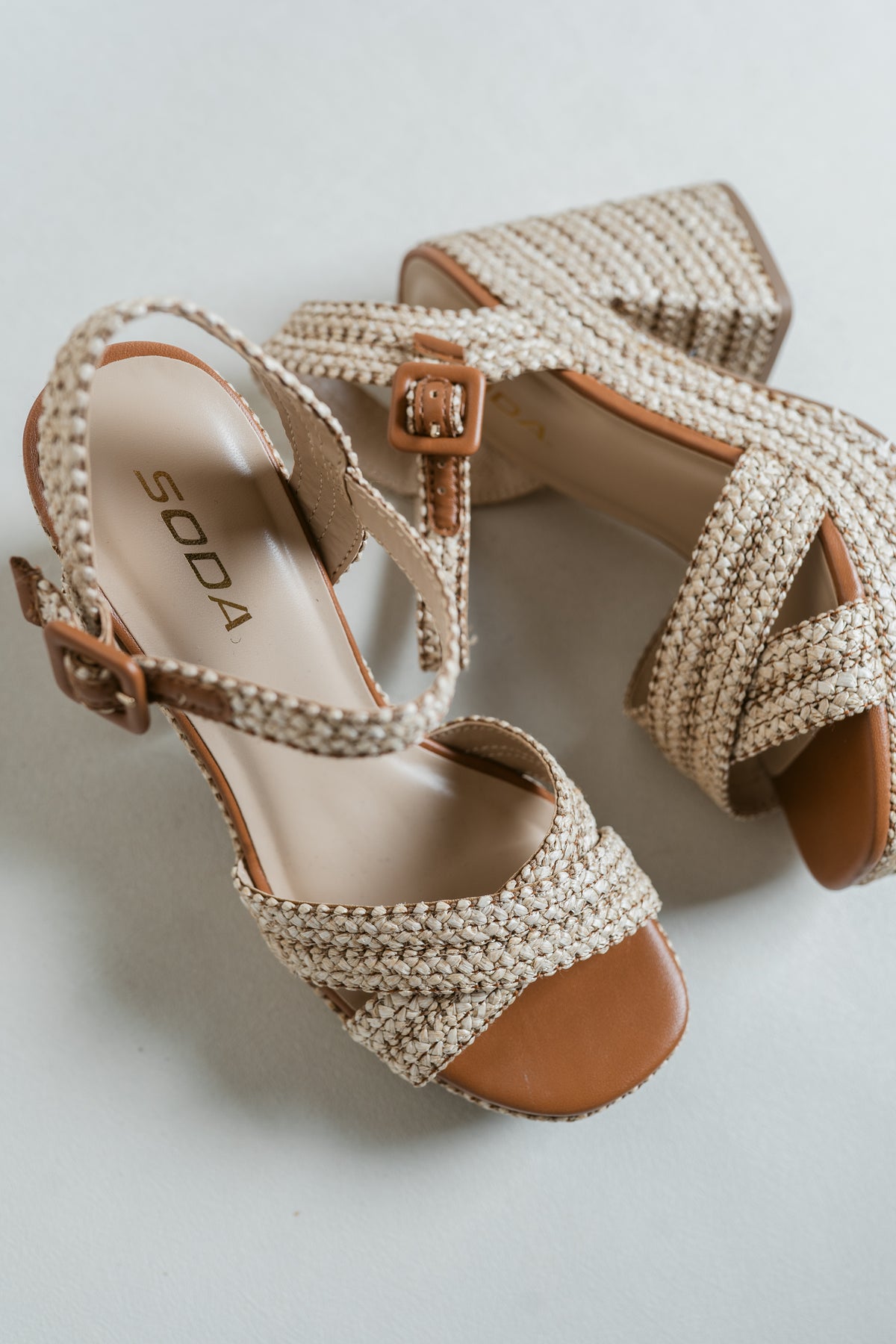 Yara's Summer Time Woven Block Heel