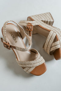 Yara's Summer Time Woven Block Heel