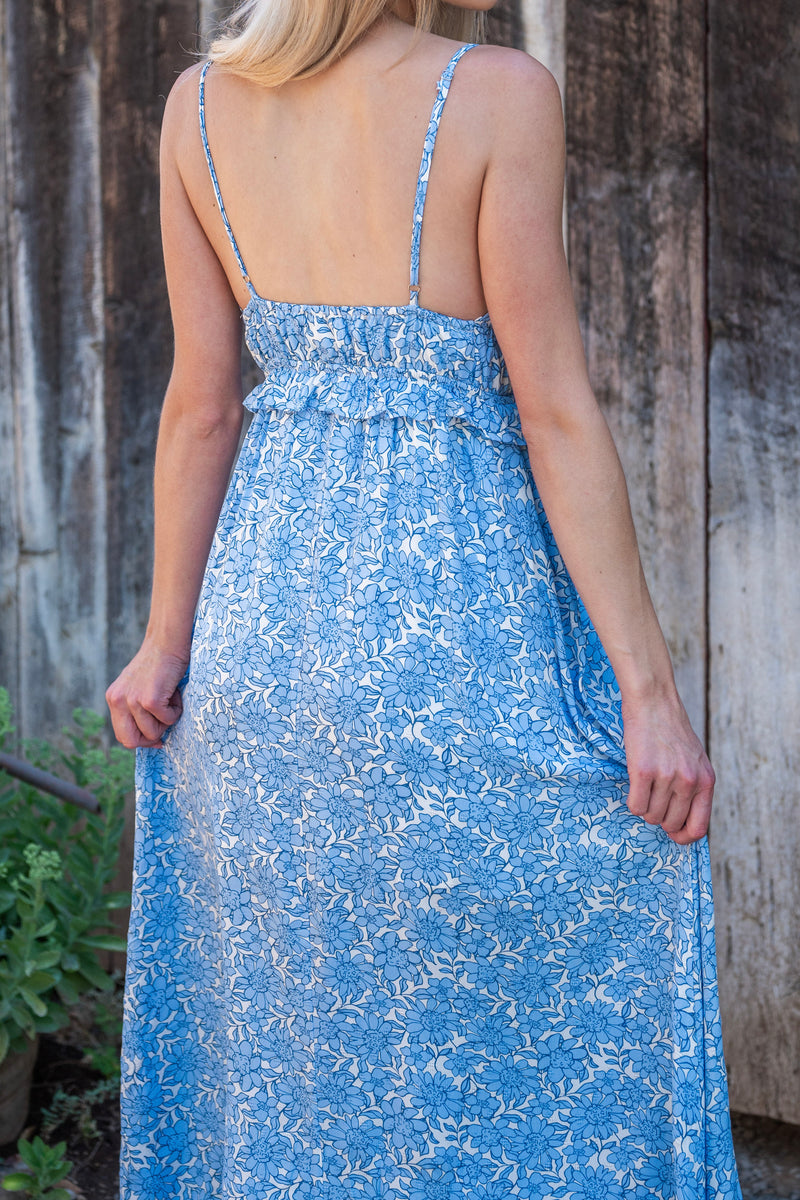 CLEARANCE - Spaghetti Strap Floral Maxi Dress For Elyse CLEARANCE - Spaghetti Strap Floral Maxi Dress For Elyse