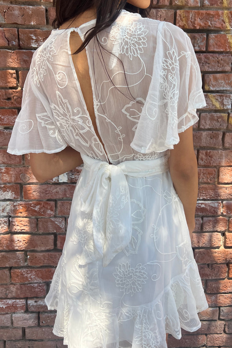 lace chiffon mini dress Asymmetrical Backless Halter Chiffon Cowl Neck, Girls Night Out Lace Trim Mini Dress in Chocolate, Size L,