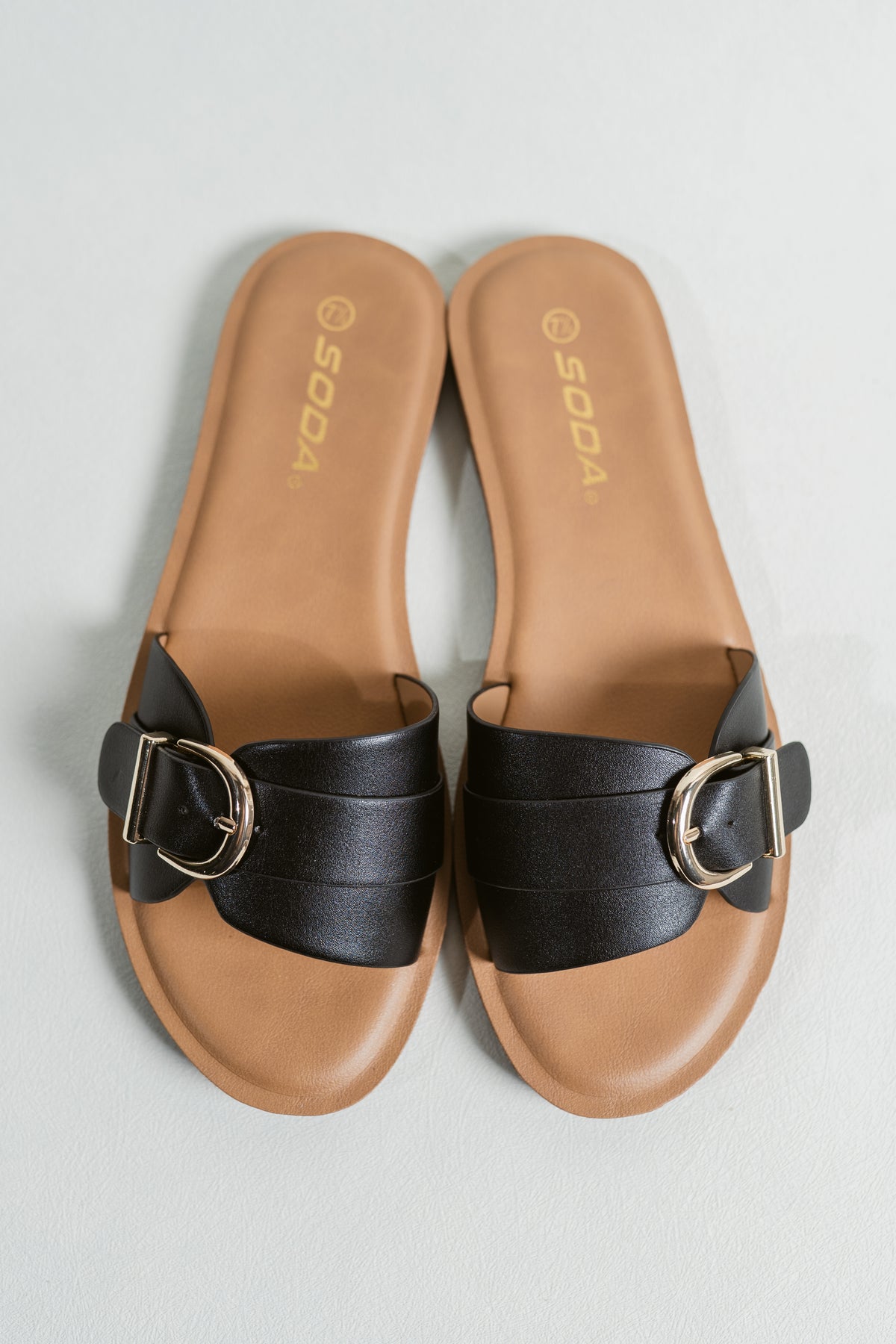 Siran Sunshine Casual Slide Sandal W/ Adjustable Buckle