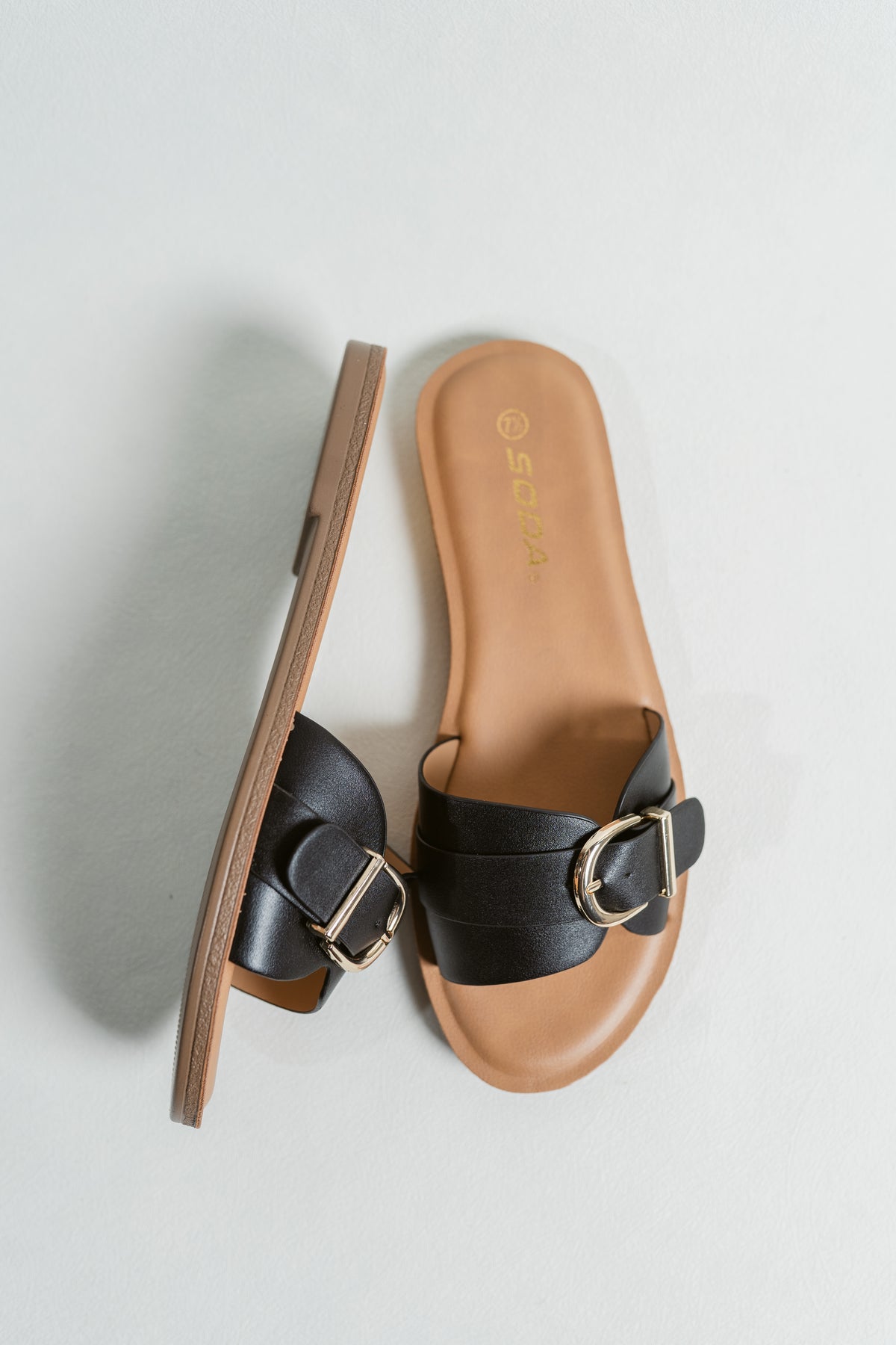 Siran Sunshine Casual Slide Sandal W/ Adjustable Buckle