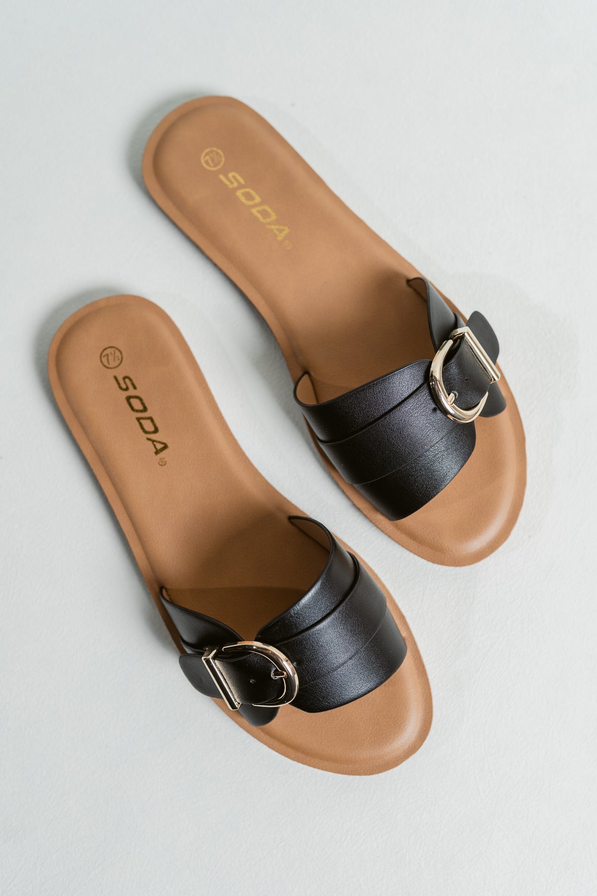 Siran Sunshine Casual Slide Sandal W/ Adjustable Buckle