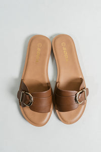 Siran Sunshine Casual Slide Sandal W/ Adjustable Buckle