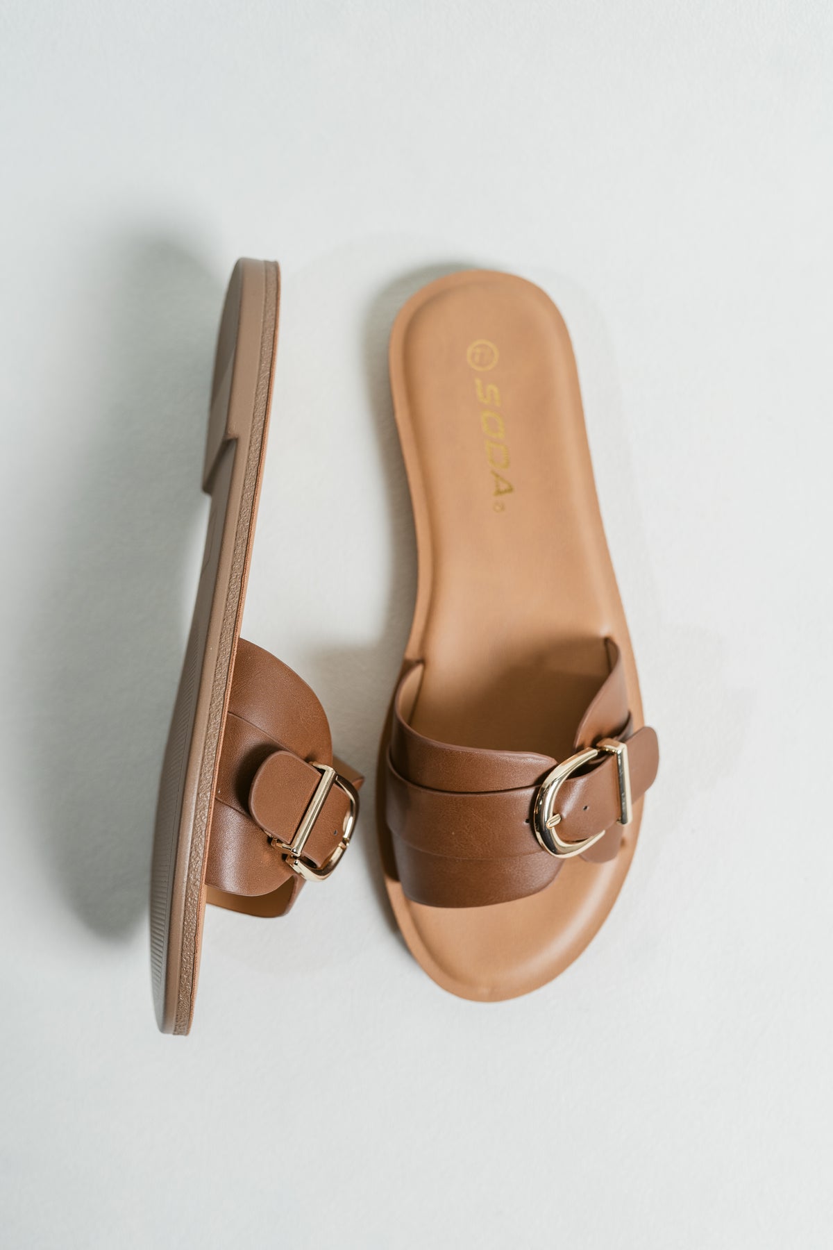 Siran Sunshine Casual Slide Sandal W/ Adjustable Buckle