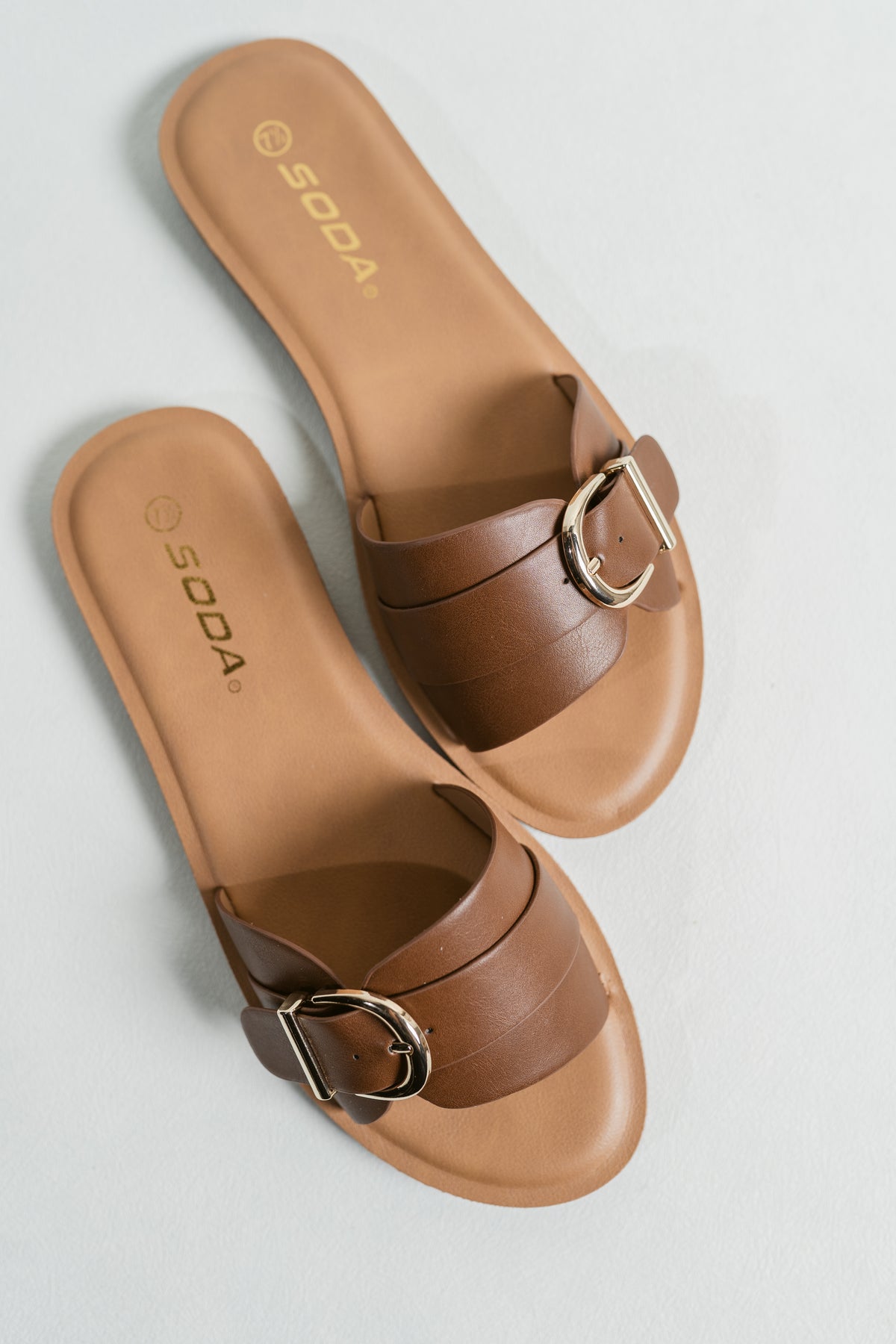 Siran Sunshine Casual Slide Sandal W/ Adjustable Buckle