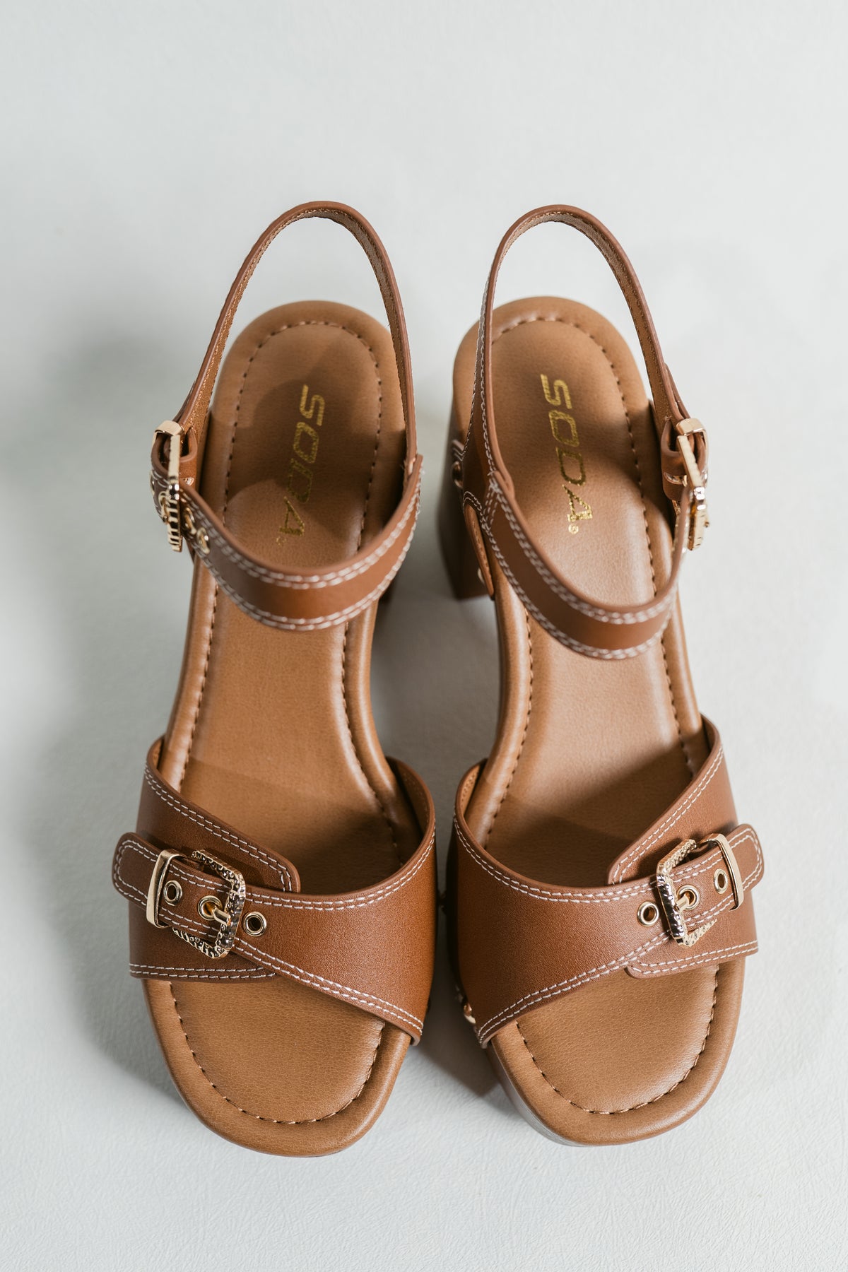 Yuzu Uptown Chunky Platform Block Heel Sandal