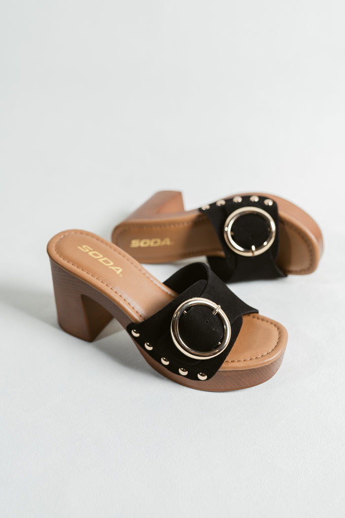 Citrus Statement Strap Slide On Mule