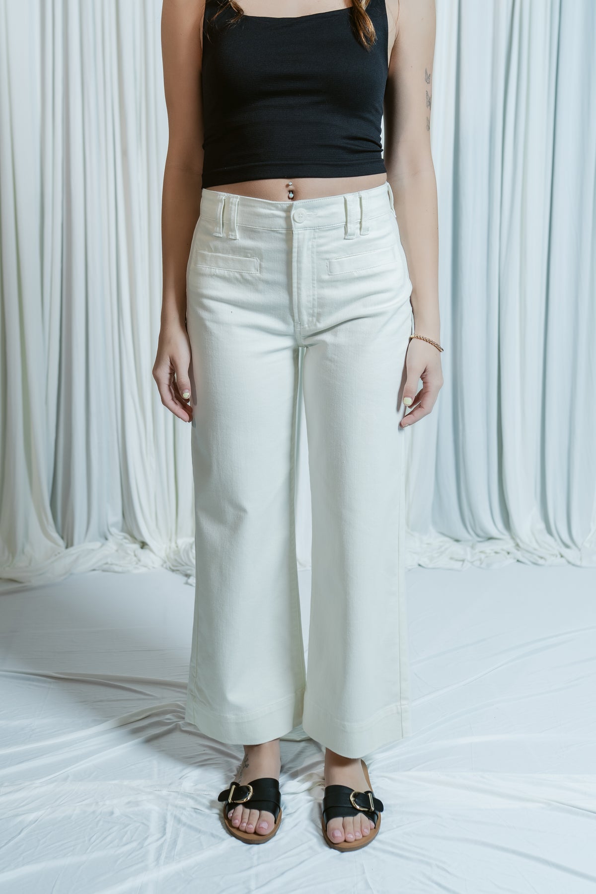 White Sands High Rise Crop Wide Leg