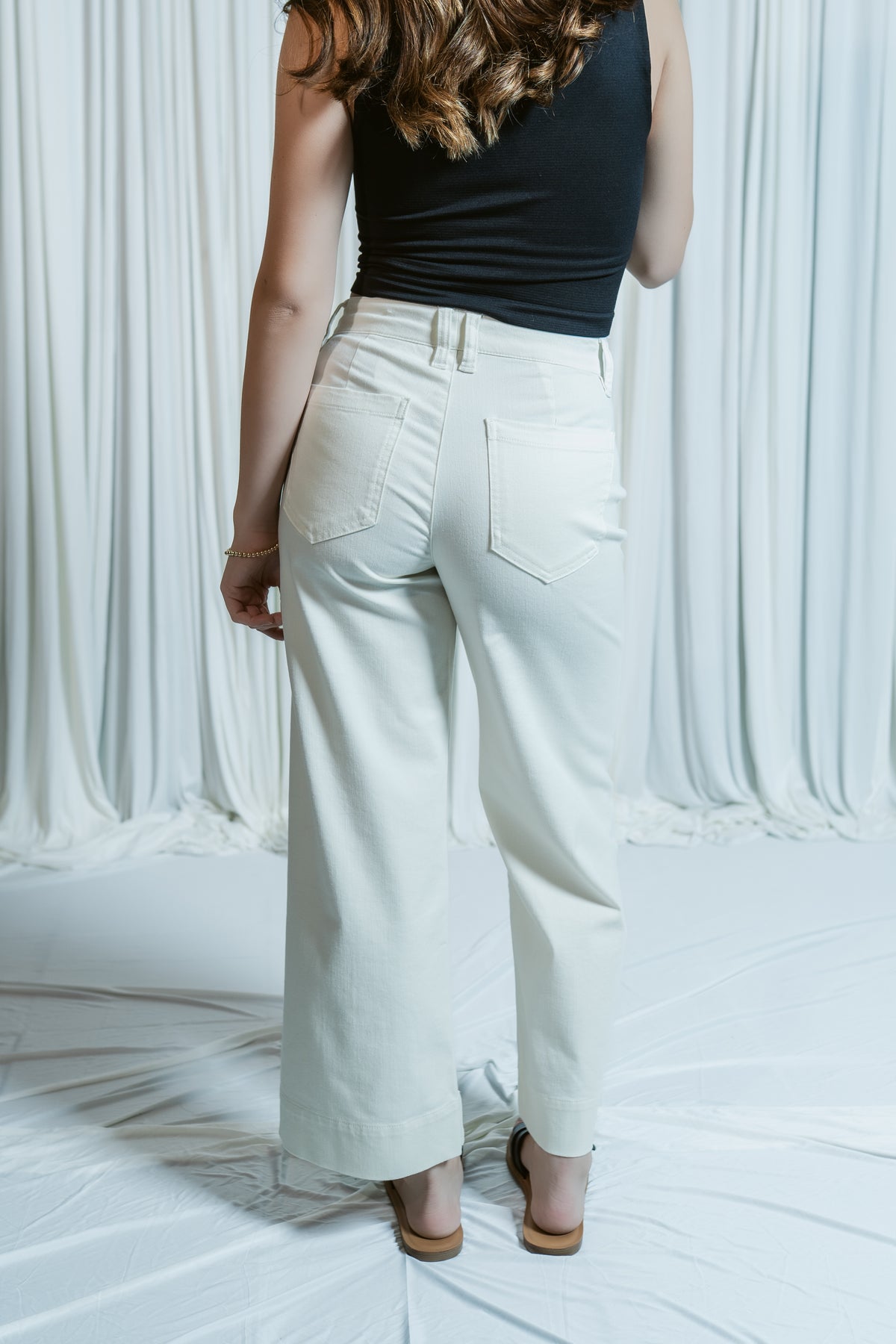White Sands High Rise Crop Wide Leg