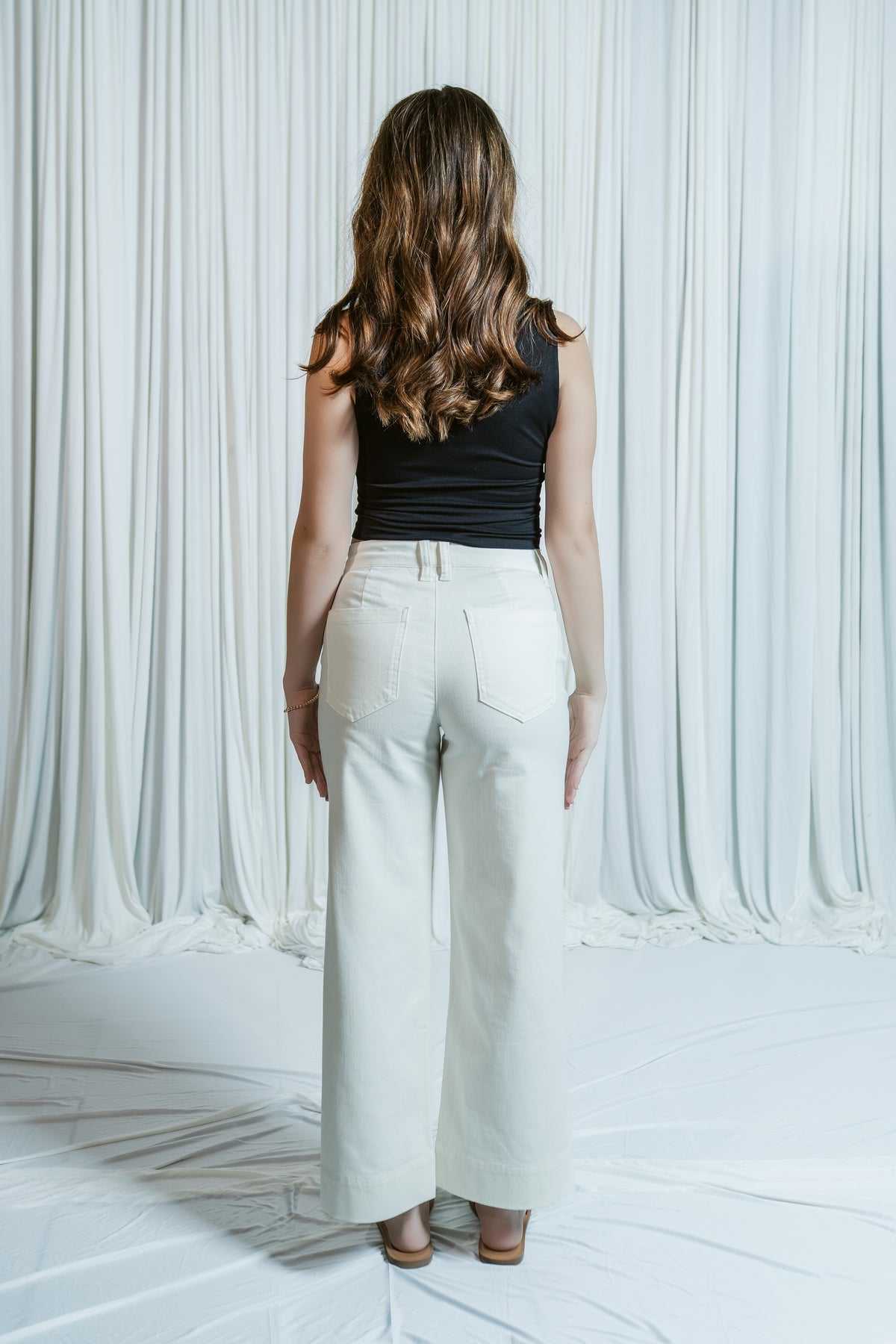 White Sands High Rise Crop Wide Leg