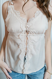 Alanis Lace Cami V-Neck Top