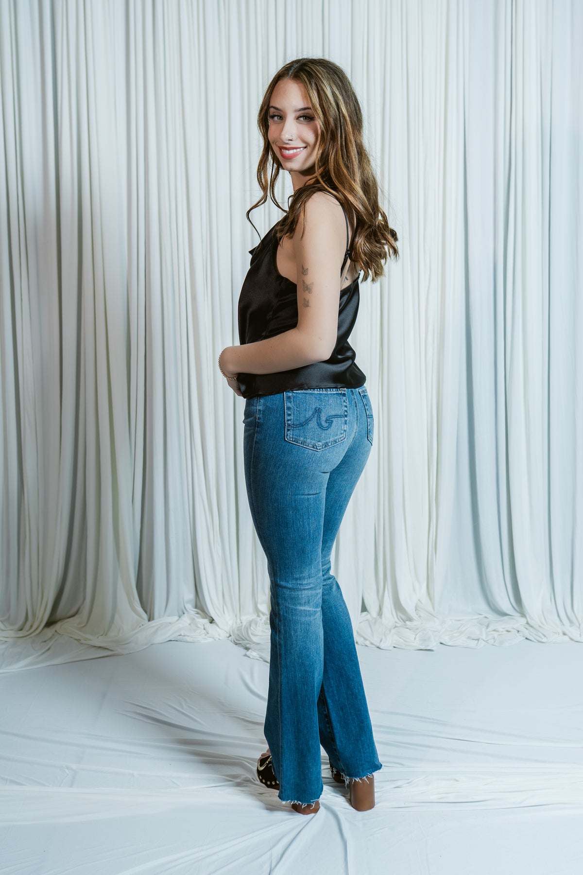 Easy Elegance Cowl Neck Satin Top