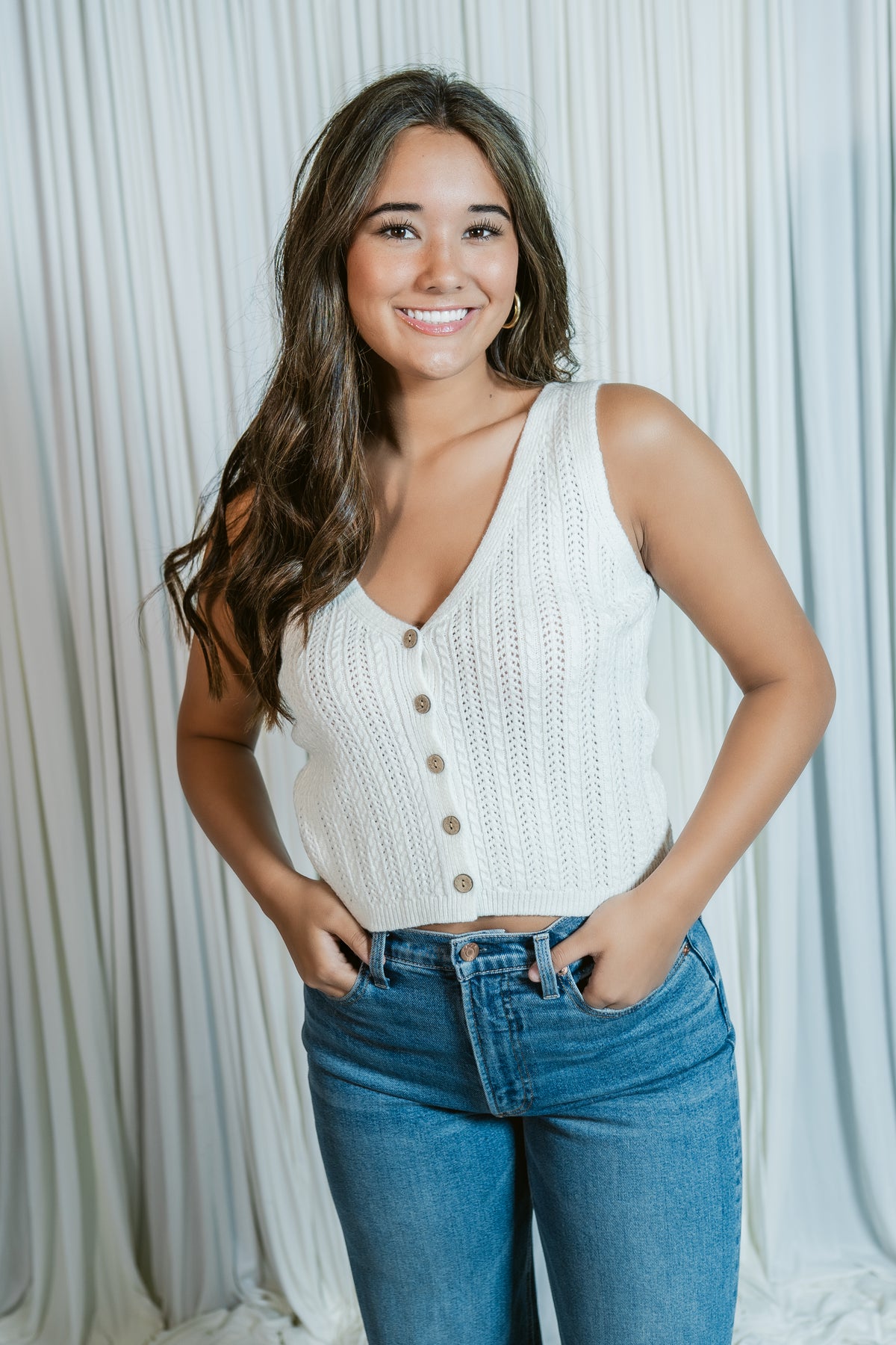 Ivory Lane Knit Vest