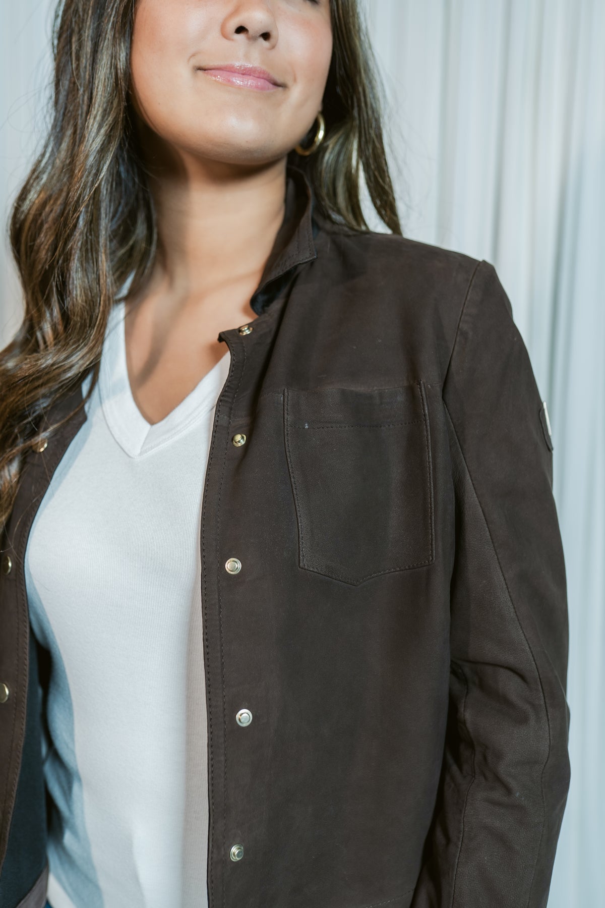 Lefei's Suede Lightweight Bonded Jacket