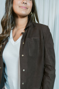 Lefei's Suede Lightweight Bonded Jacket