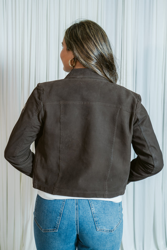 Lefei's Suede Lightweight Bonded Jacket