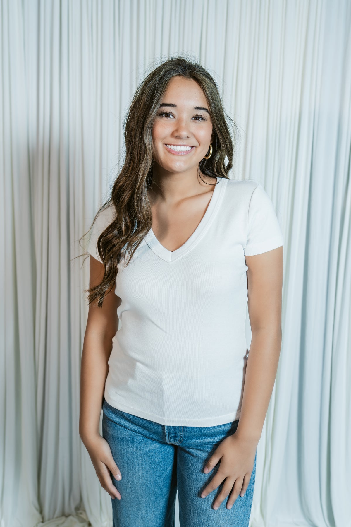 Nikki V-Neck Tee