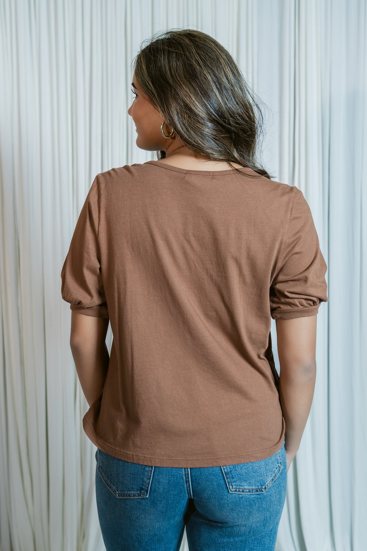 Leandra Sweetheart Shirred Top