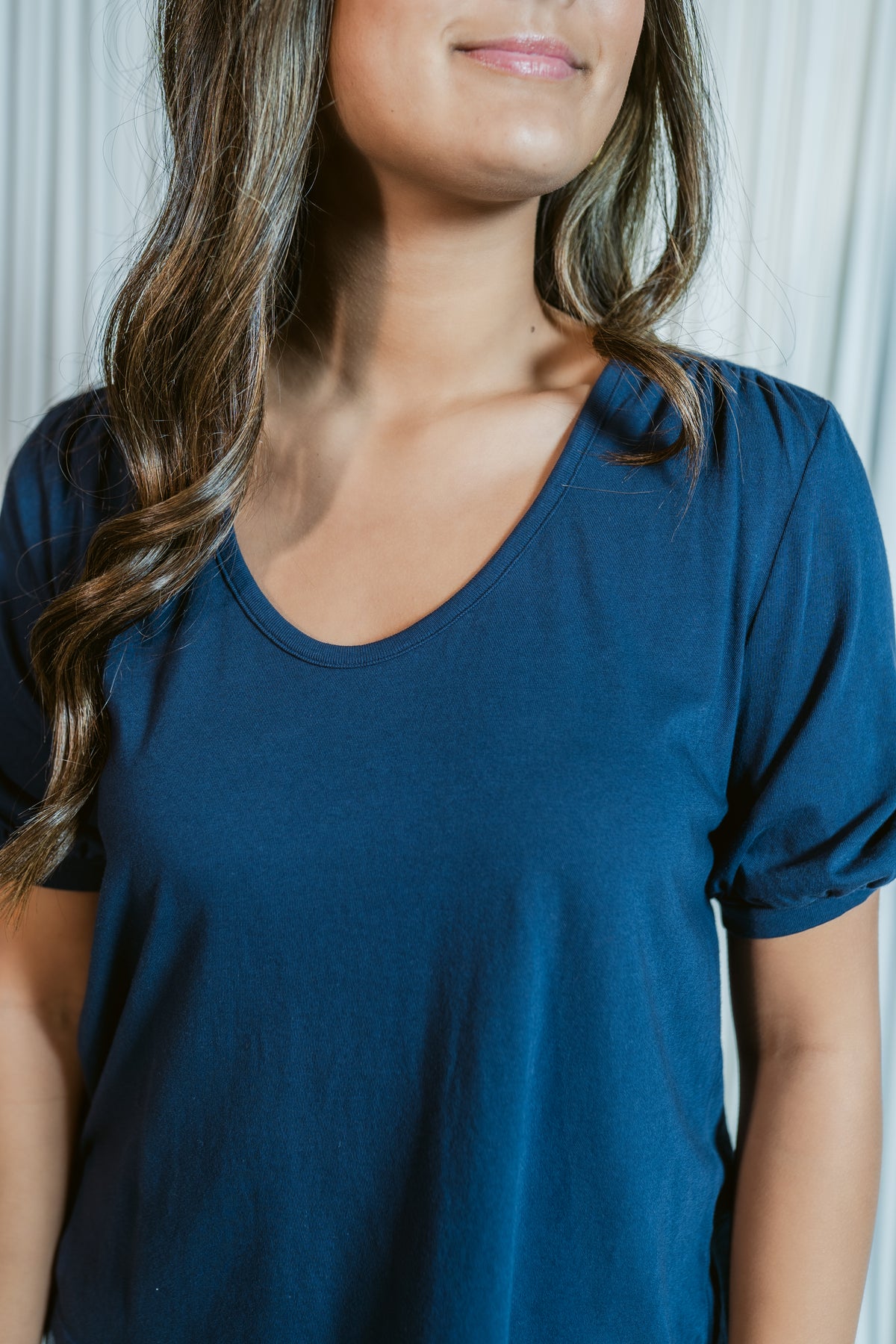 Leandra Sweetheart Shirred Top