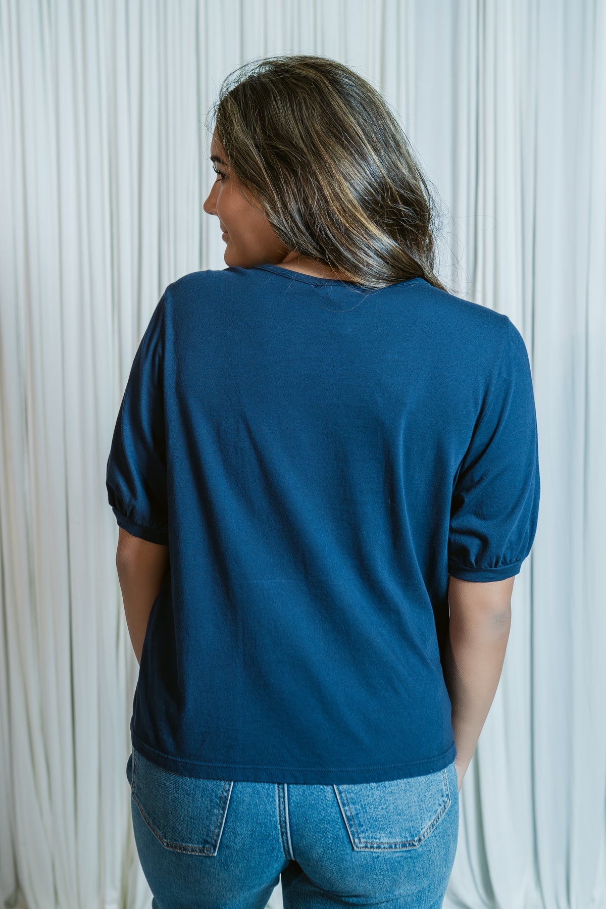 Leandra Sweetheart Shirred Top