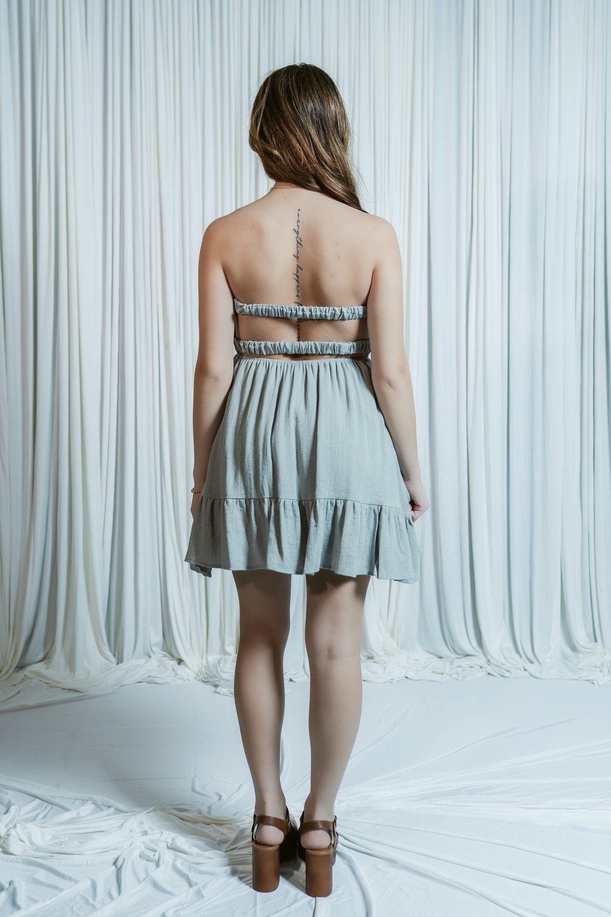 Dusty Willow Mini Dress