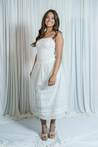 Bella Line Drop Waist Midi