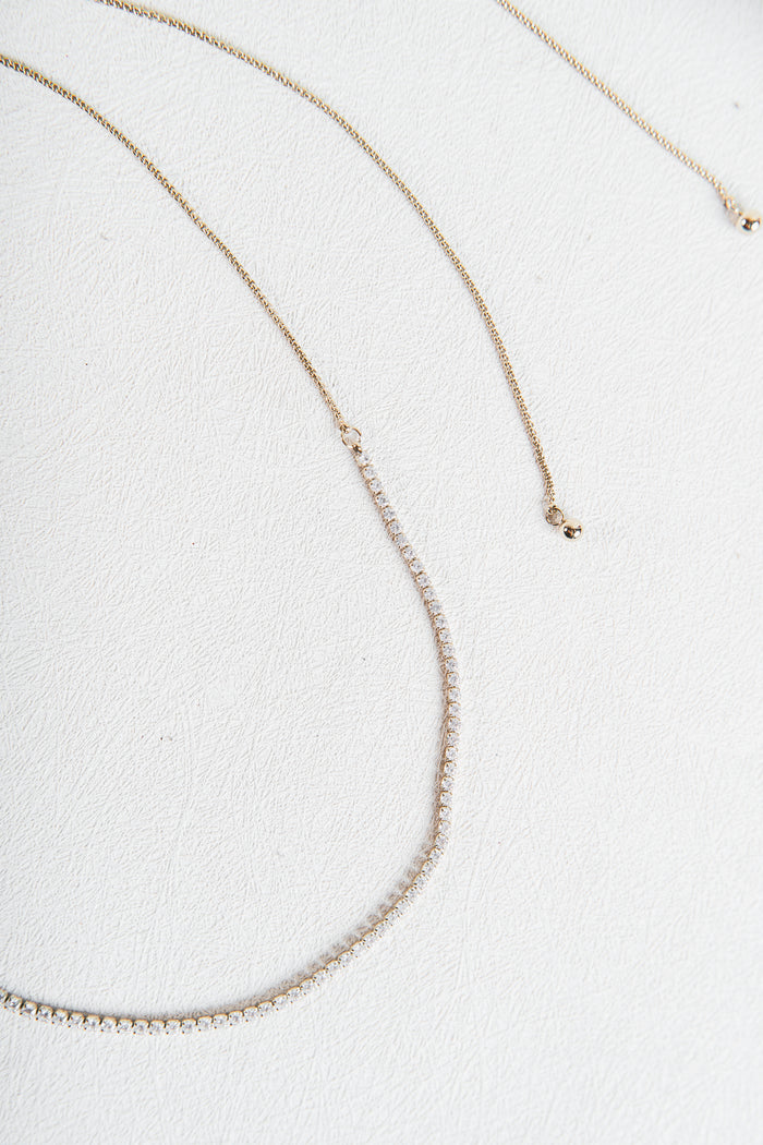Stainless Steel Cubic Chain Necklace