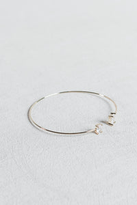 Gold Stone Open Cuff Bracelet