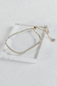 Stainless Steel Thin Band Adjustable Bracelet