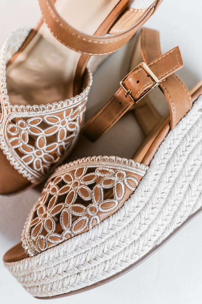 Katima's Favorite Flower Lace Wedge