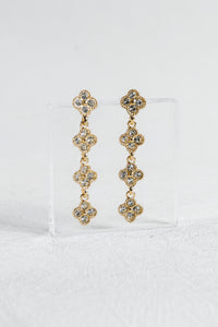 Dipped Clover Dangle Earrings