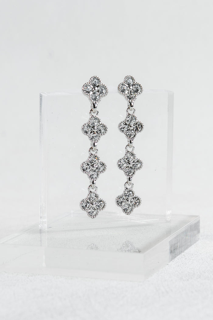 Dipped Clover Dangle Earrings
