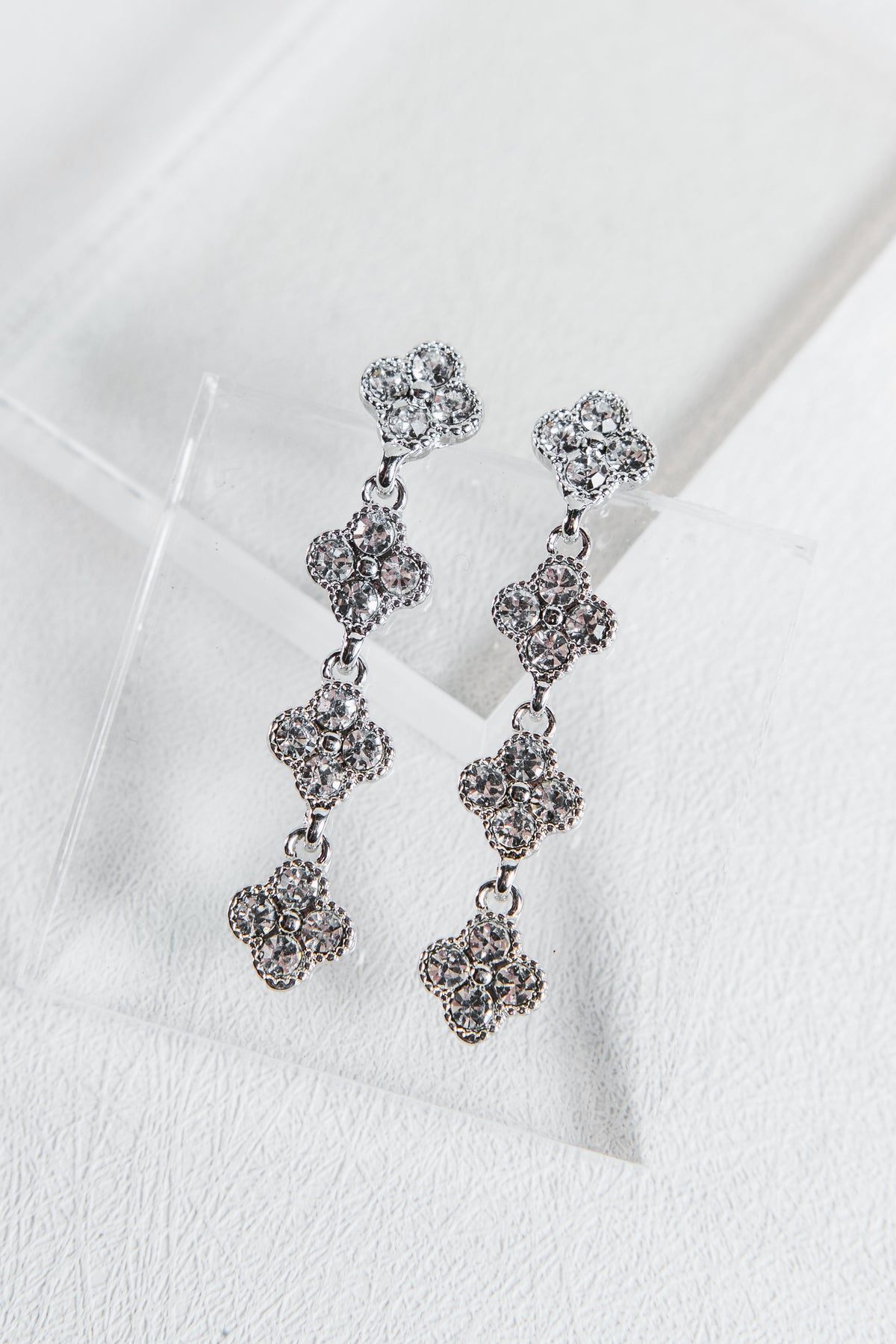 Dipped Clover Dangle Earrings