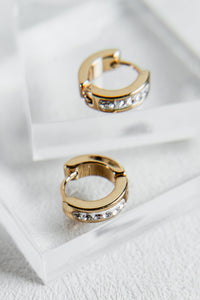 Luxe Radiance Stainless Steel Hoop