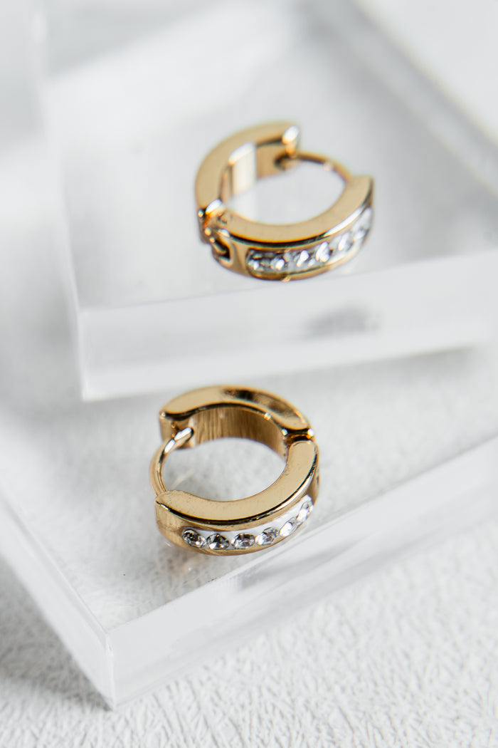 Luxe Radiance Stainless Steel Hoop