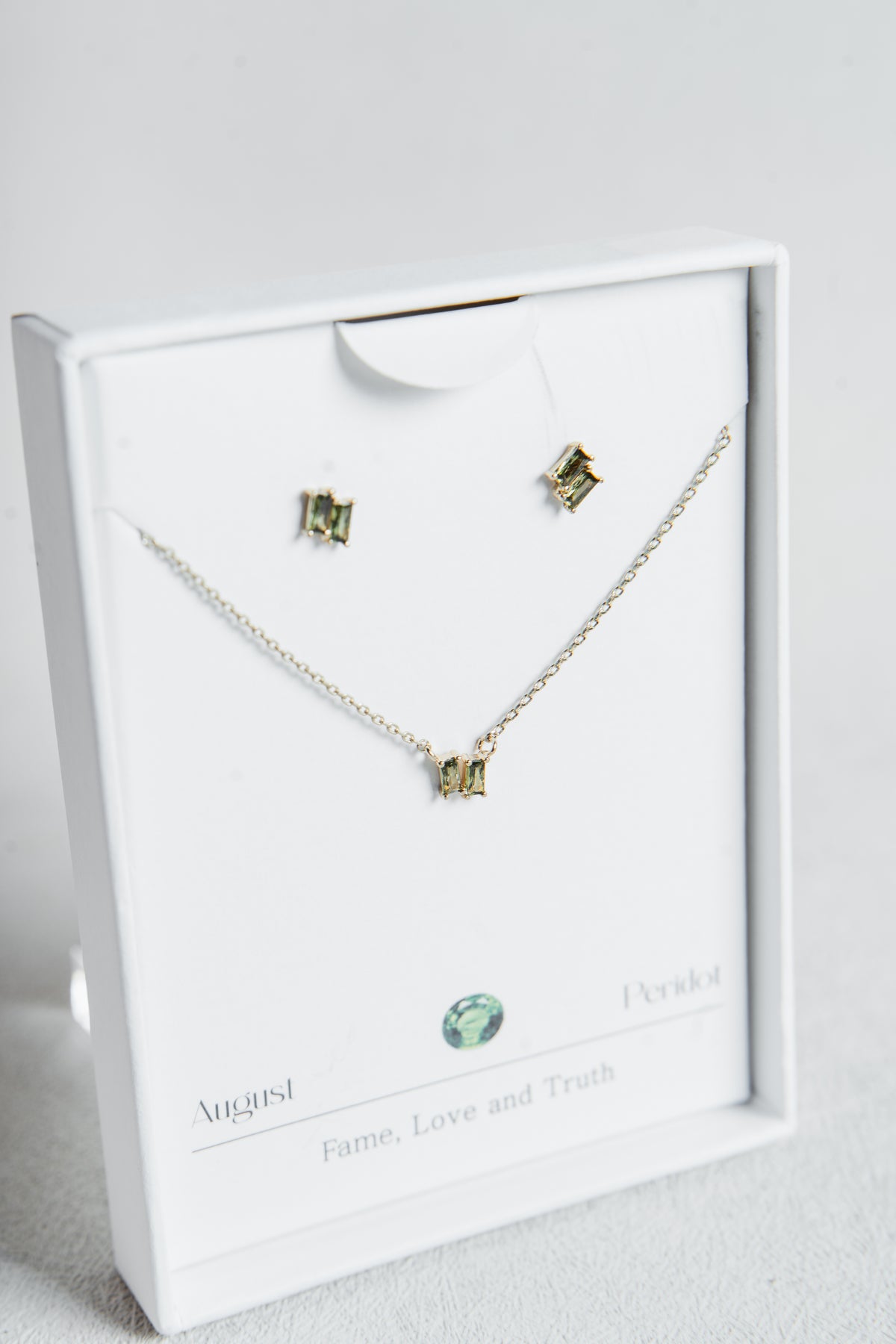 Birthstone Necklace & Earring Set