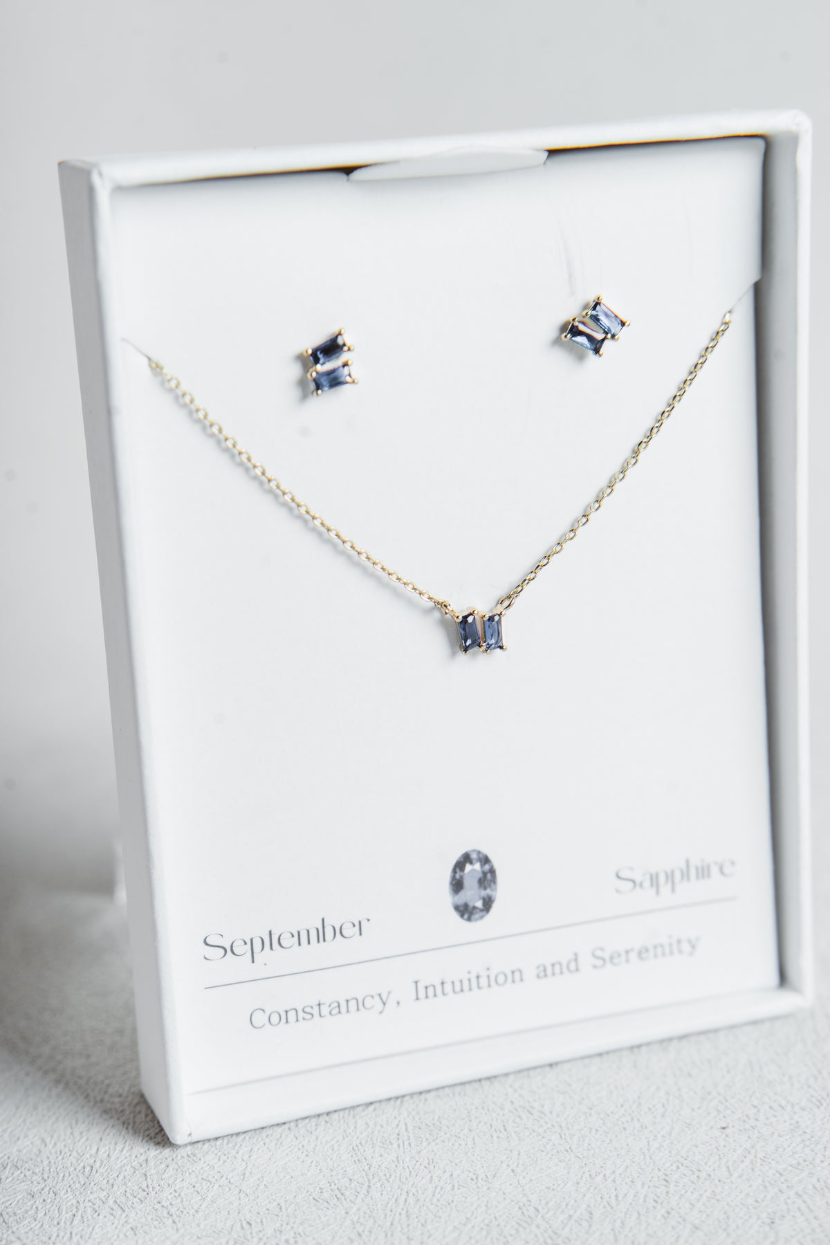 Birthstone Necklace & Earring Set