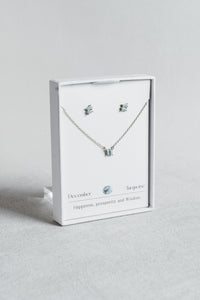 Birthstone Necklace & Earring Set