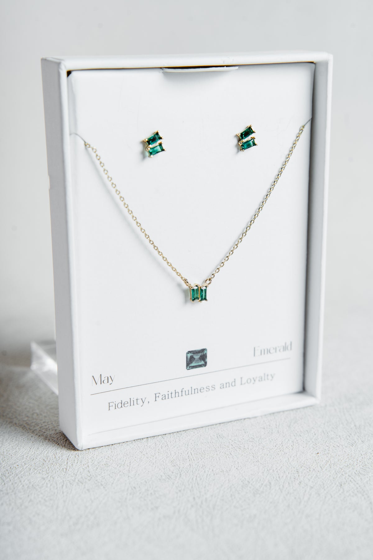 Birthstone Necklace & Earring Set