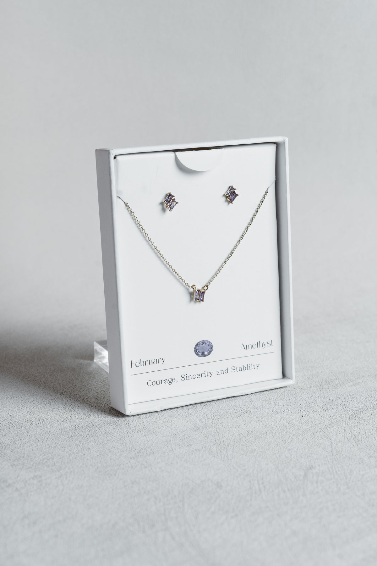 Birthstone Necklace & Earring Set