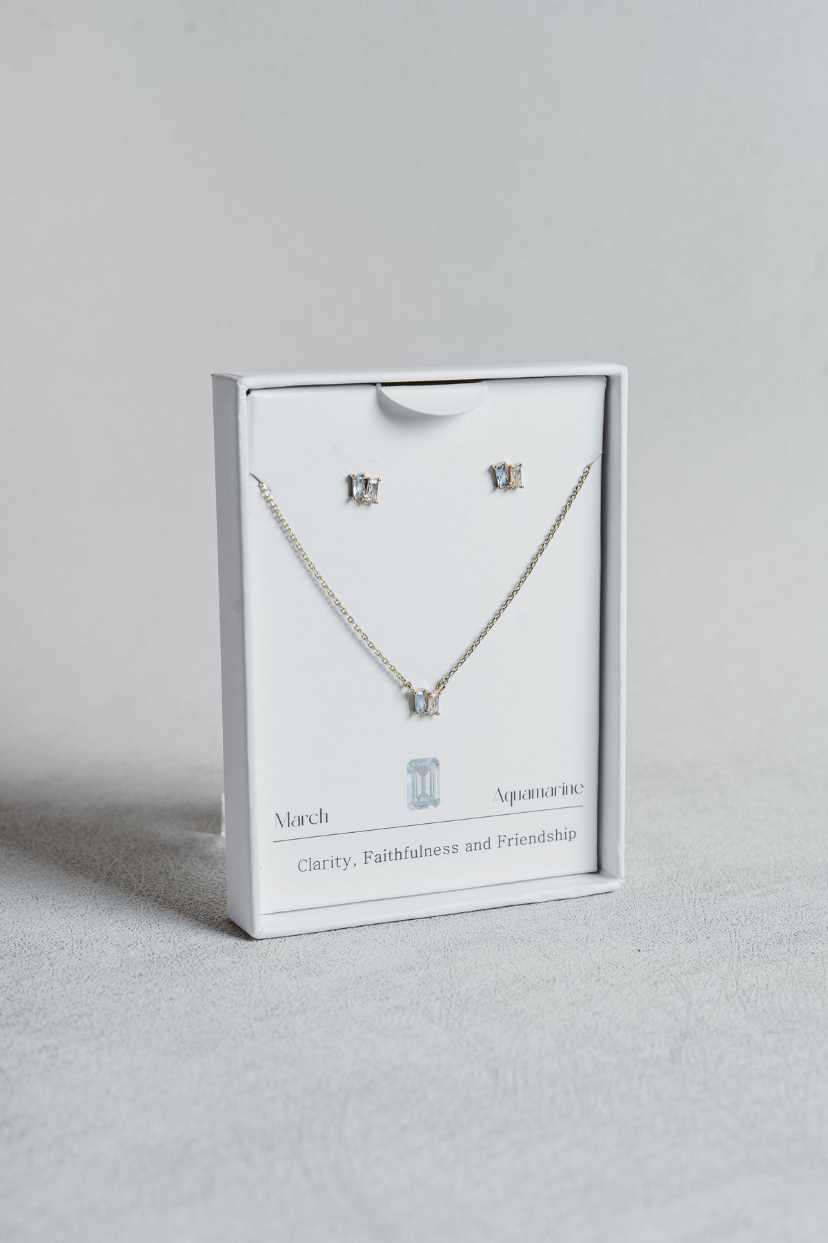 Birthstone Necklace & Earring Set