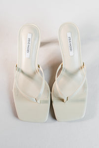 Madden Girl Butter Yellow Flip Flop Kitten Heel
