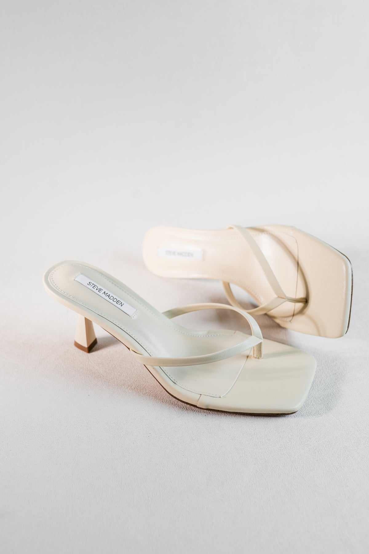 Madden Girl Butter Yellow Flip Flop Kitten Heel