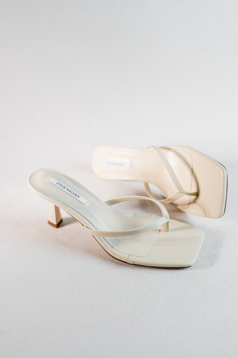 Madden Girl Butter Yellow Flip Flop Kitten Heel