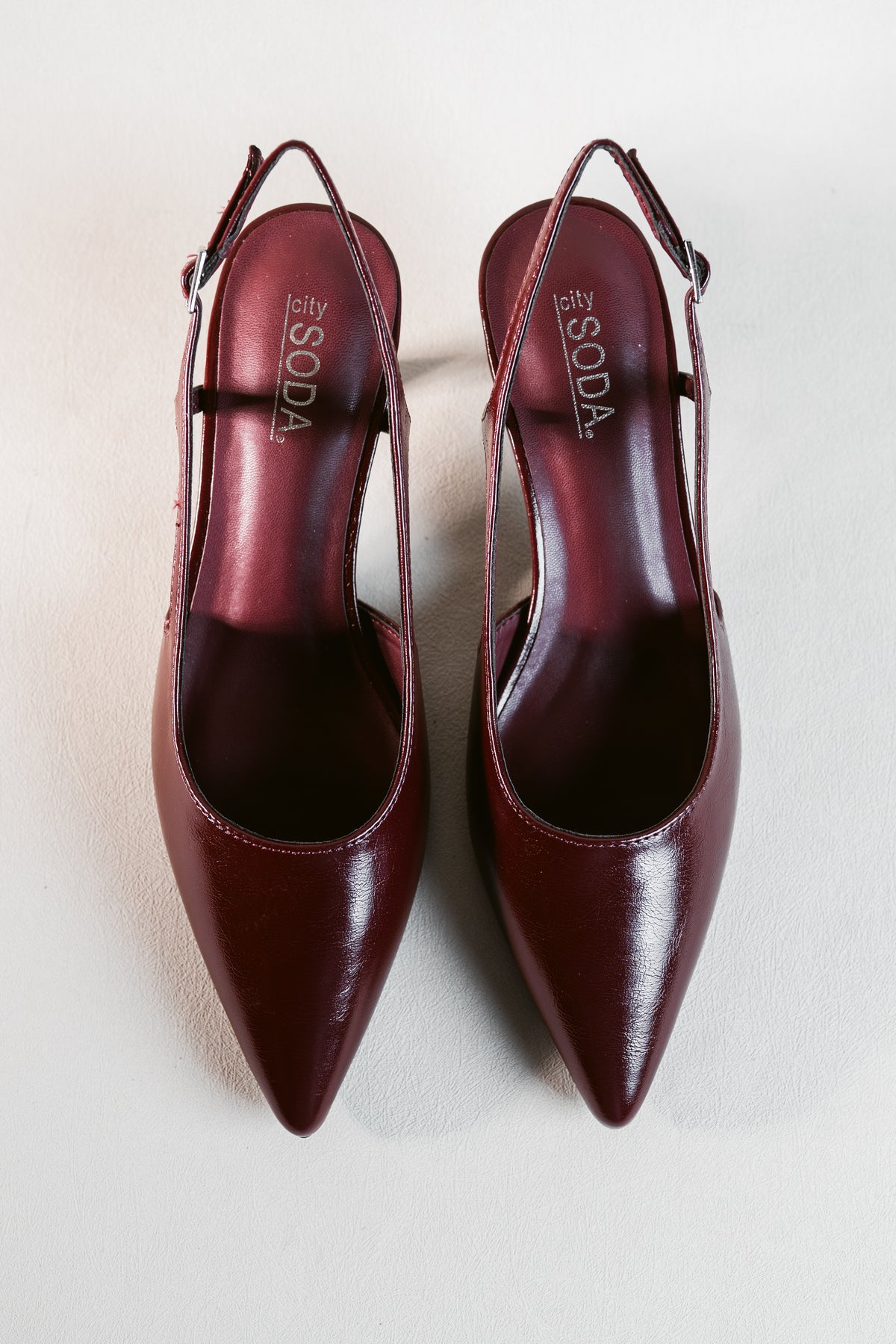 Bell of the Ball Slingback Pointed Toe Kitten Heel