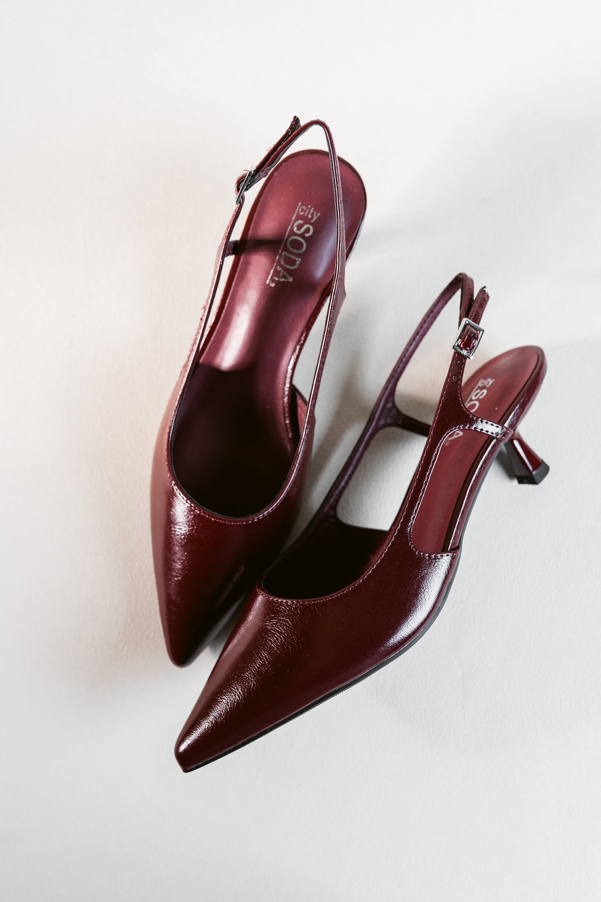 Bell of the Ball Slingback Pointed Toe Kitten Heel