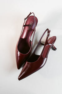 Bell of the Ball Slingback Pointed Toe Kitten Heel