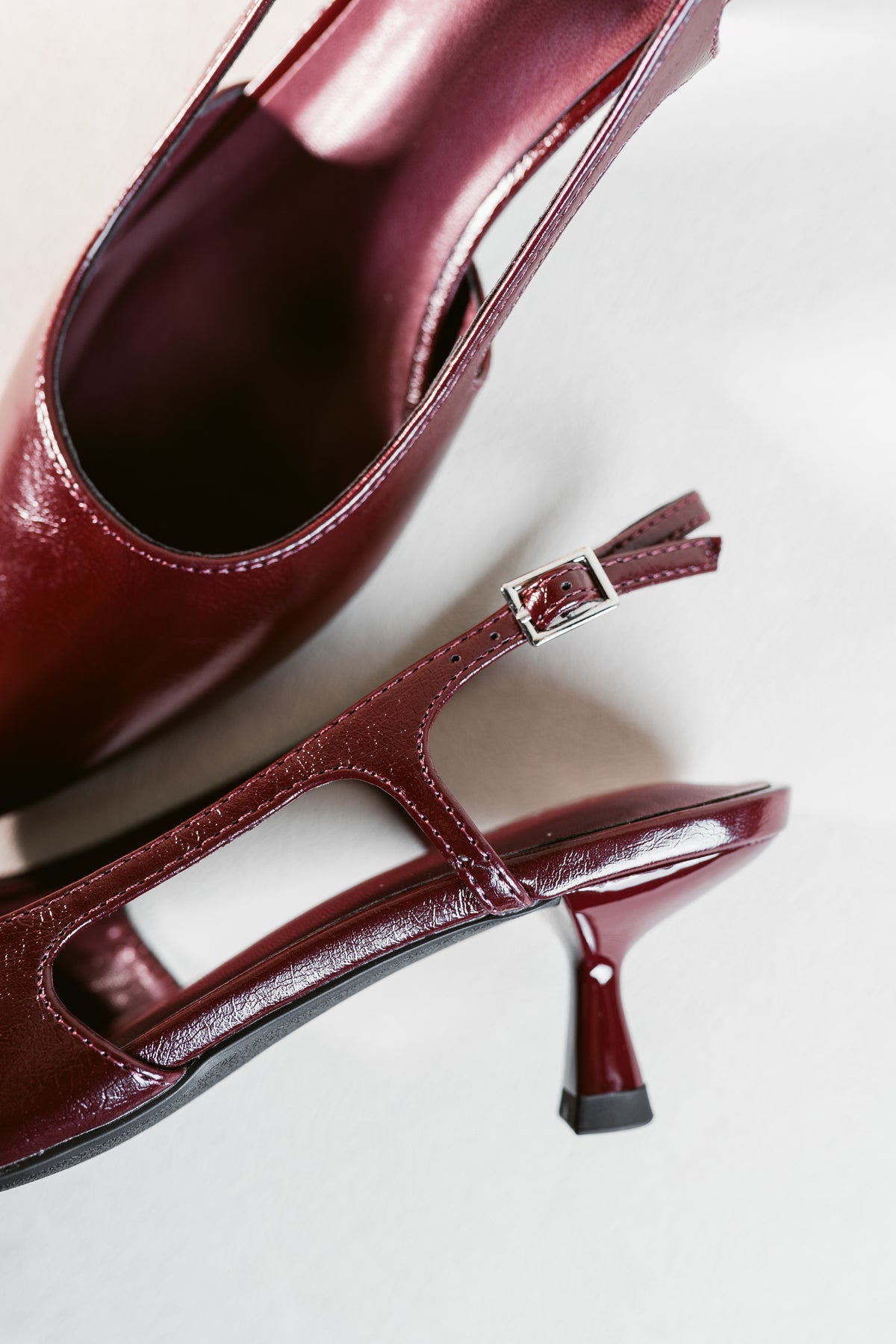 Bell of the Ball Slingback Pointed Toe Kitten Heel